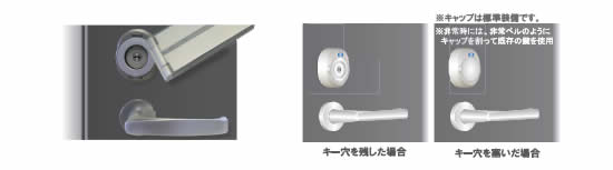 標準装備でシリンダーキャップ